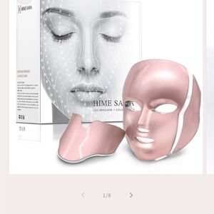 HIME SAMA 7 Color LED Mask Light Therapy Facial Skin Care Mask.
